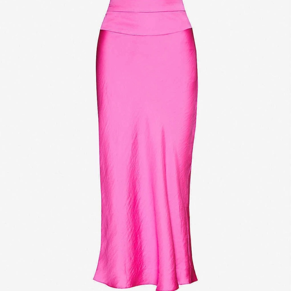Free People Normani Bias Midi Skirt Electric Pink
SIZE 2